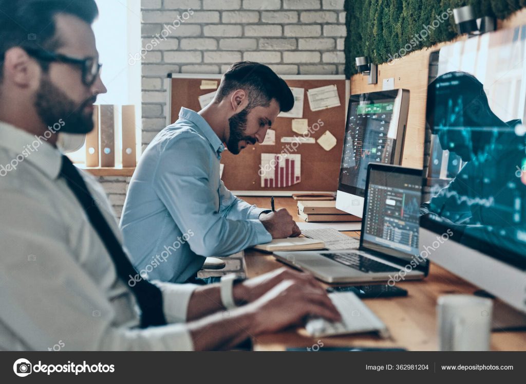 men at computers